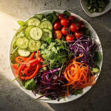 Salada colorida
